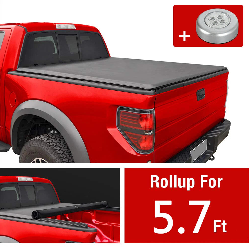 Soft Roll-Up Tonneau Cover for Ram 1500 2500 3500 (2009–2021)