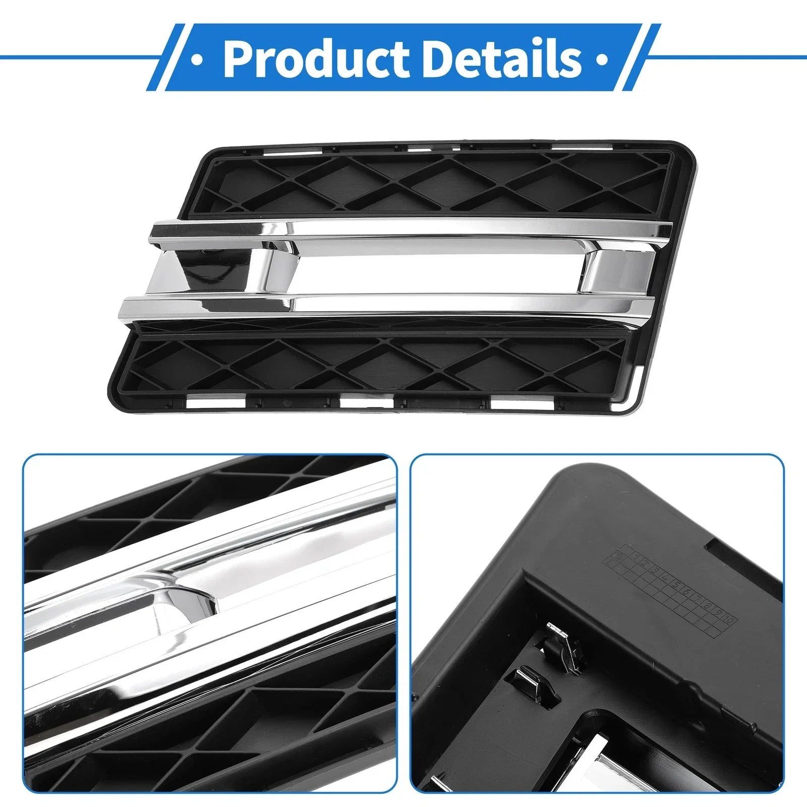 Front Left Fog Light Grill for Mercedes-Benz GLK-Class (2008-2015)