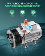 A/C Compressor & Clutch for Ford F-250/F-350/F-450 Super Duty (2011–2016)