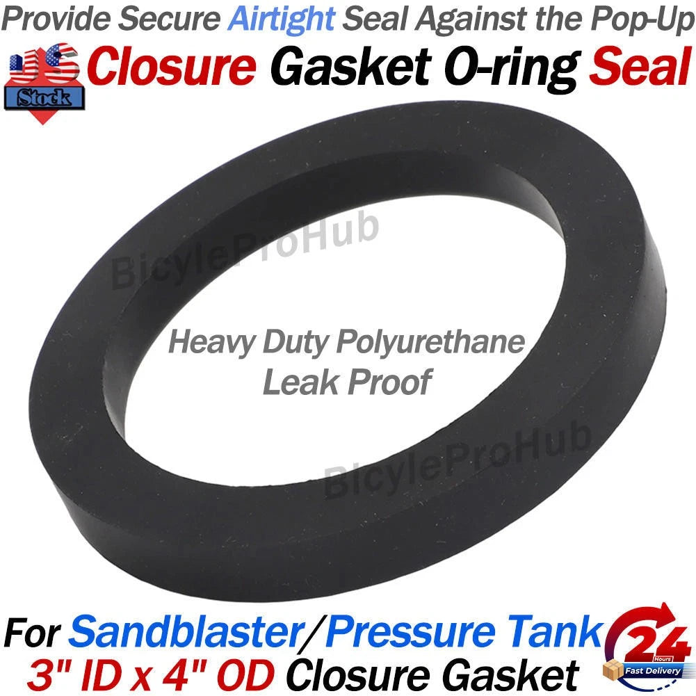 Closure Gasket O-ring Seal for Sandblaster Pressure Tank 40228 (3" ID, 4" OD)