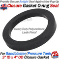 Closure Gasket O-ring Seal for Sandblaster Pressure Tank 40228 (3" ID, 4" OD)