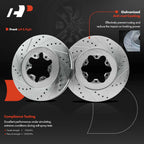 Front Side Drilled Brake Rotors for Chevy Colorado GMC Canyon (2009–2012)