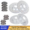 Drilled Rotors Brake Pads Kit for Honda Accord 2003–2007