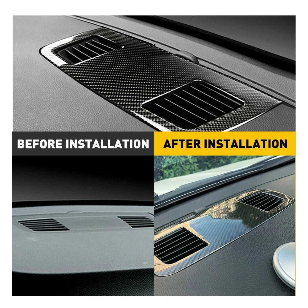 Carbon Fiber Dashboard Speaker Trim Panel for BMW E90 3 Series (2005–2012)