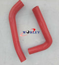 Aluminum Radiator & Red Hose for Holden HQ HJ HX HZ 253 308 V8 (1971-1980)