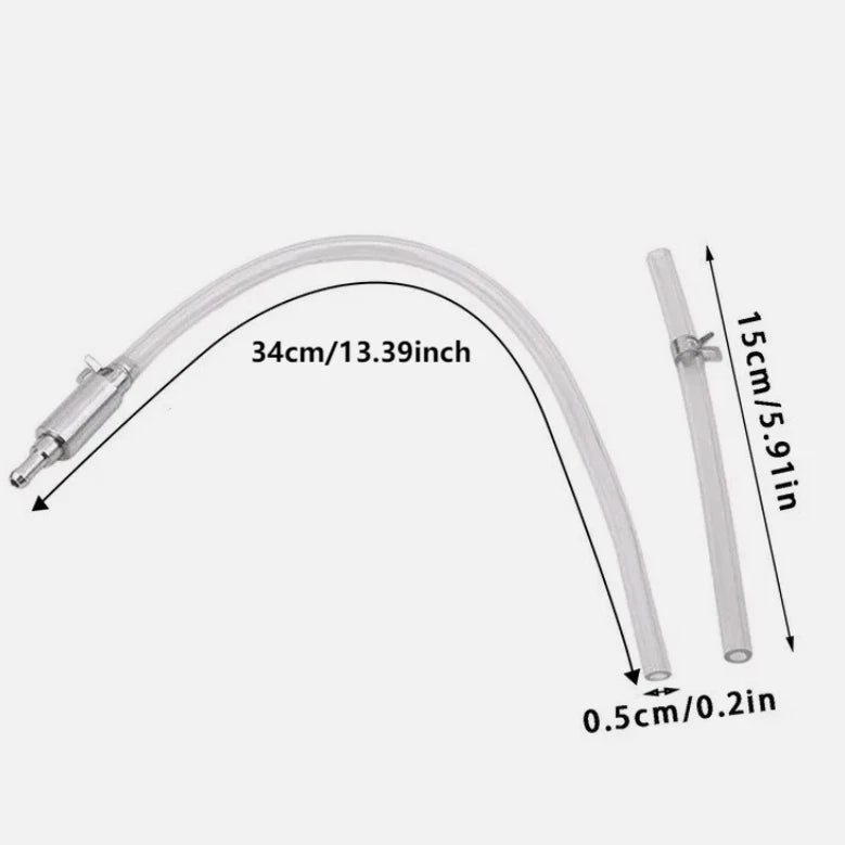 Clutch Brake Bleeder Hose One Way Valve Tube Kit for Motorcycle Car