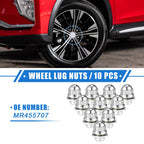 10 Pcs M12x1.5 Wheel Lug Nuts for Mitsubishi Endeavor Outlander (2004–2013)