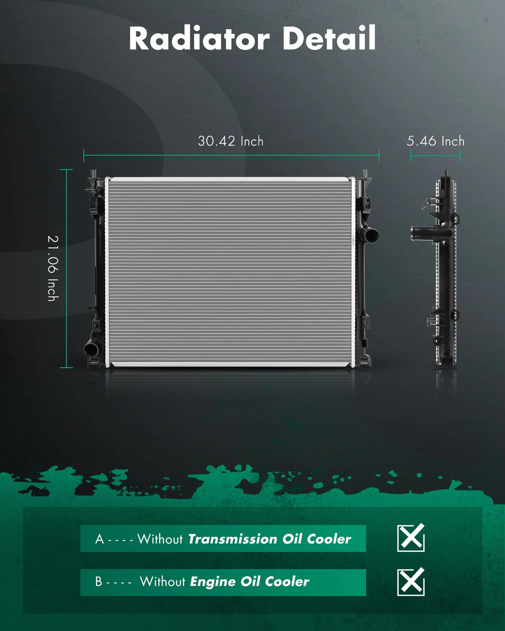 Radiator for Chrysler Dodge 300 Charger Magnum (2005–2010) 2.7L 3.5L 5.7L 6.1L