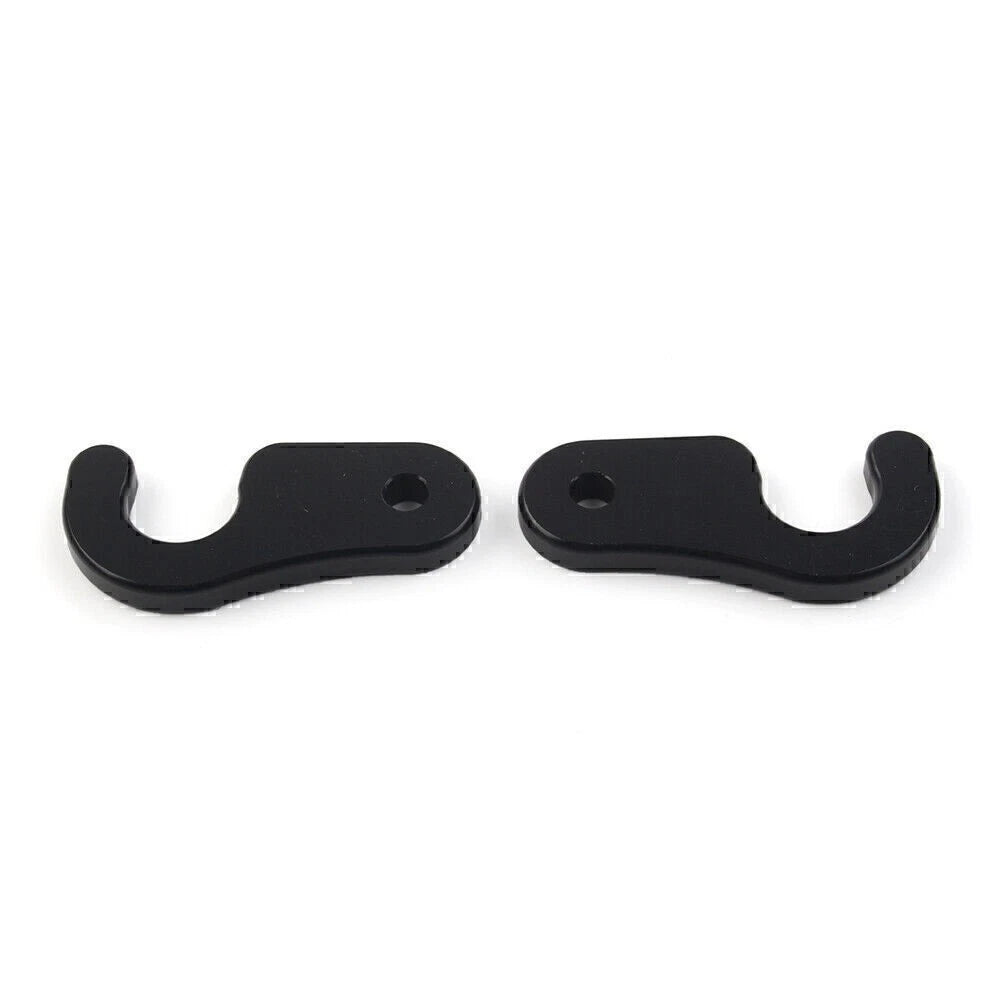 2X Sun Visor Clips for Jeep Wrangler JK, JL, JT Gladiator (2018) Black