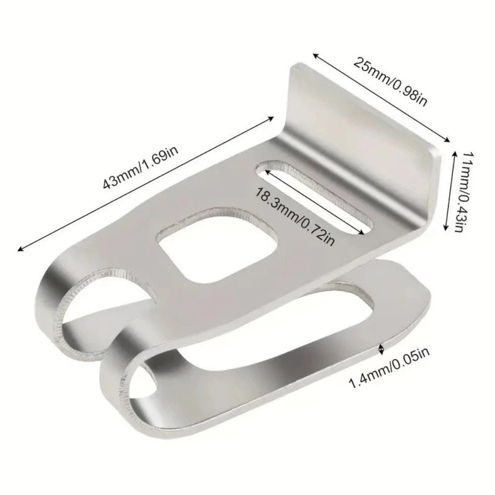10 Pack Stainless Steel Tool Belt Hooks for Compatible Models (346449-3, 324705-1)