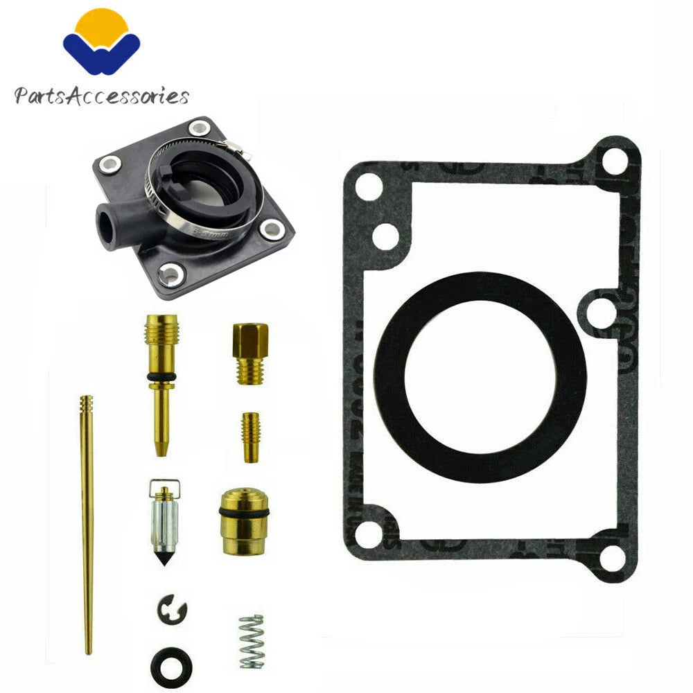 Carburetor Rebuild Kit & Intake Boot for Yamaha Blaster YFS200 (1988–2006)