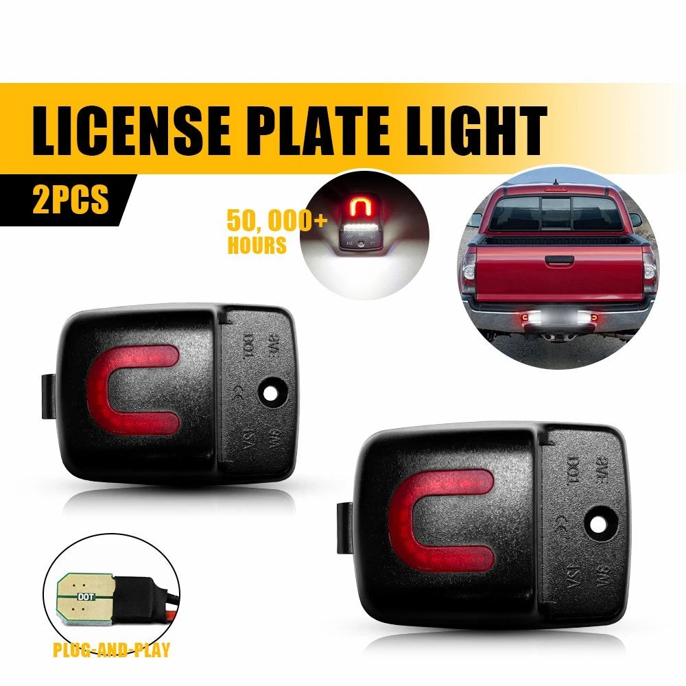 2 LED License Plate Lights for Toyota Tacoma (2005–2015)