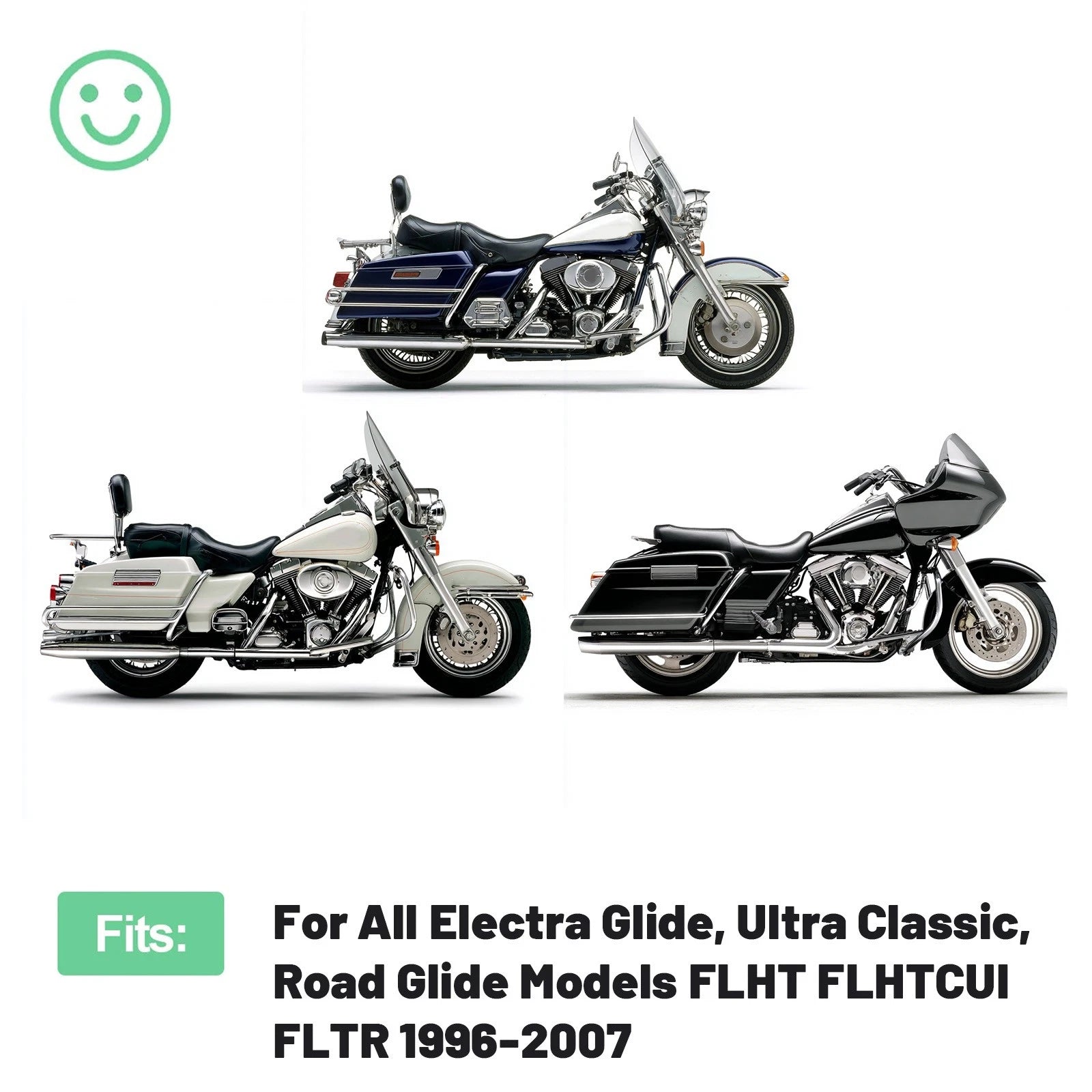 Solo Driver Seat for Harley Electra Glide Ultra Classic Road Glide (1996–2007)