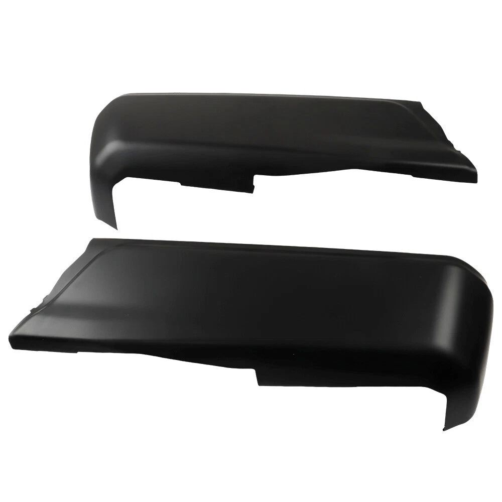 Set of 2 Primered Steel Rear Bumper Ends for Ford F150 (2015–2020)