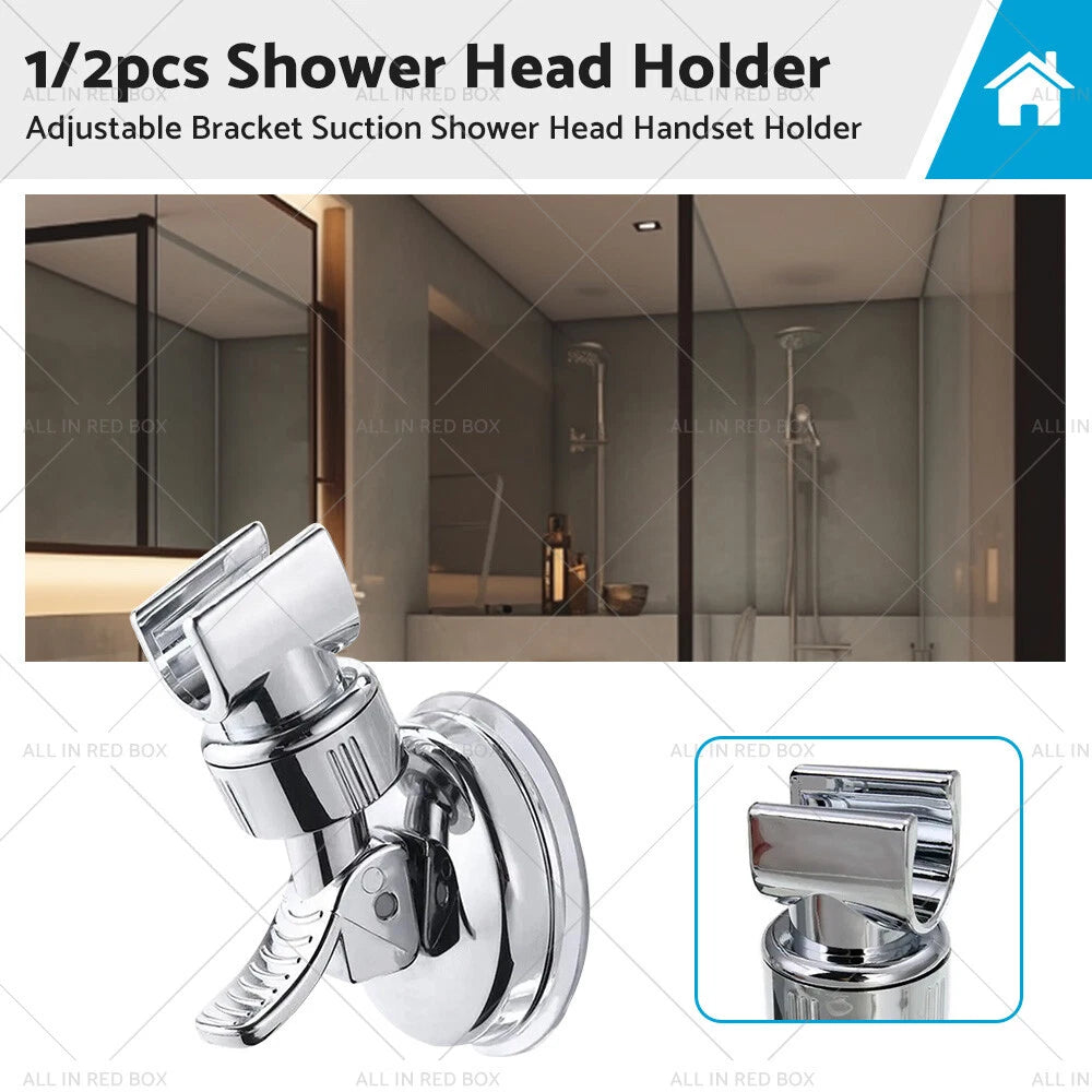 Adjustable Suction Shower Head Holder for Bathroom Wall Mount (1/2 pcs)