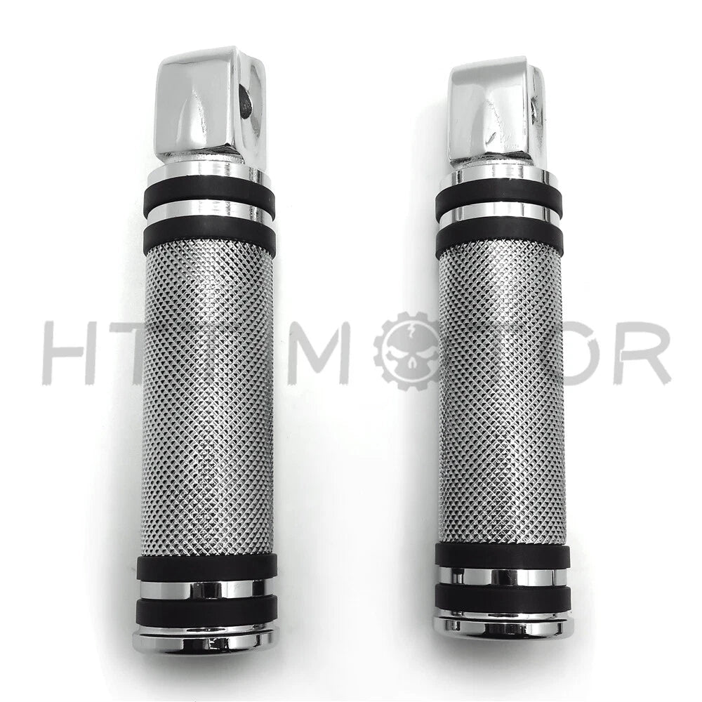 Diamond Chrome Footpegs for Kawasaki Vulcan 900 Custom (2006–2023)