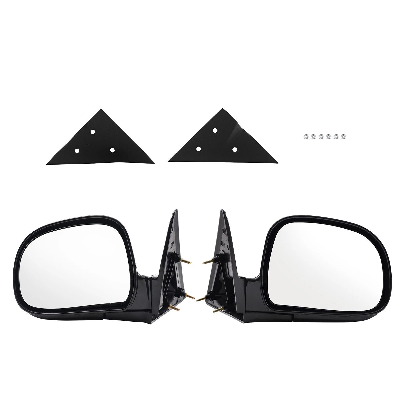Side Mirror Set for GMC Jimmy/Sonoma (1994–1998) Manual Black