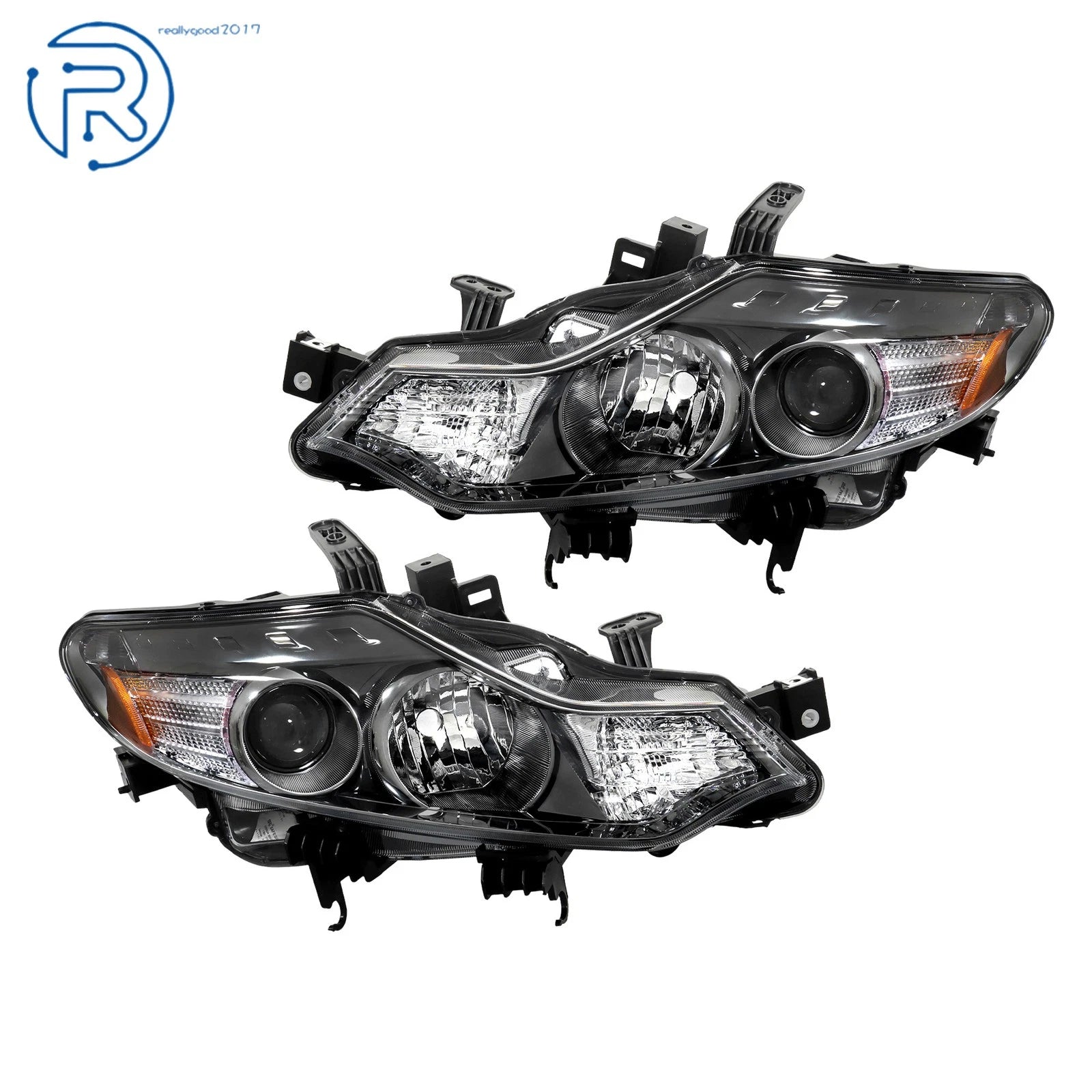 Set of 2 Halogen Headlights Assembly for Nissan Murano (2009–2014)