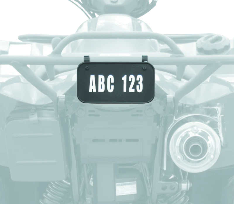 License Plate Kit for ATV (Quadboss)