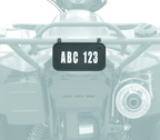 License Plate Kit for ATV (Quadboss)