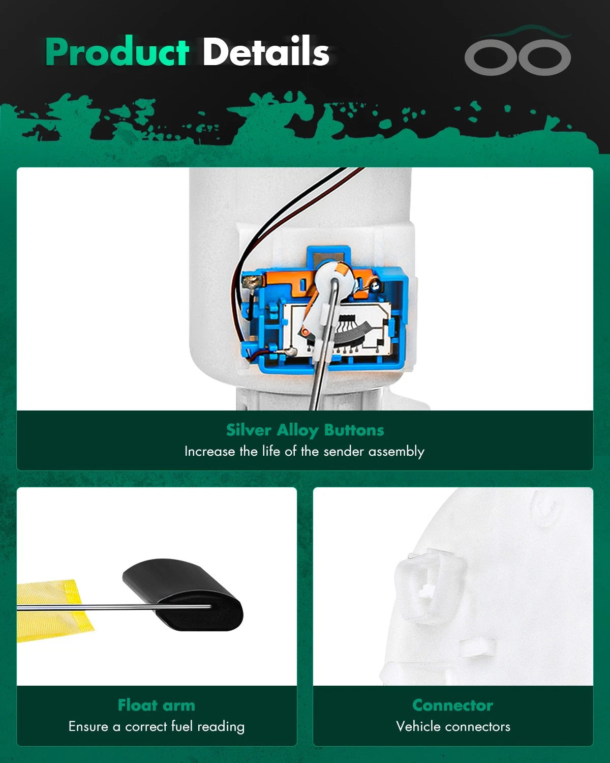 Fuel Pump Module Assembly for Hyundai Accent Kia Rio Rio5 (2006–2011)