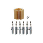 Wix Engine Oil Filter & NGK 6 IridiumIX Spark Plug Kit for RAV4 Sienna (2006–2020)