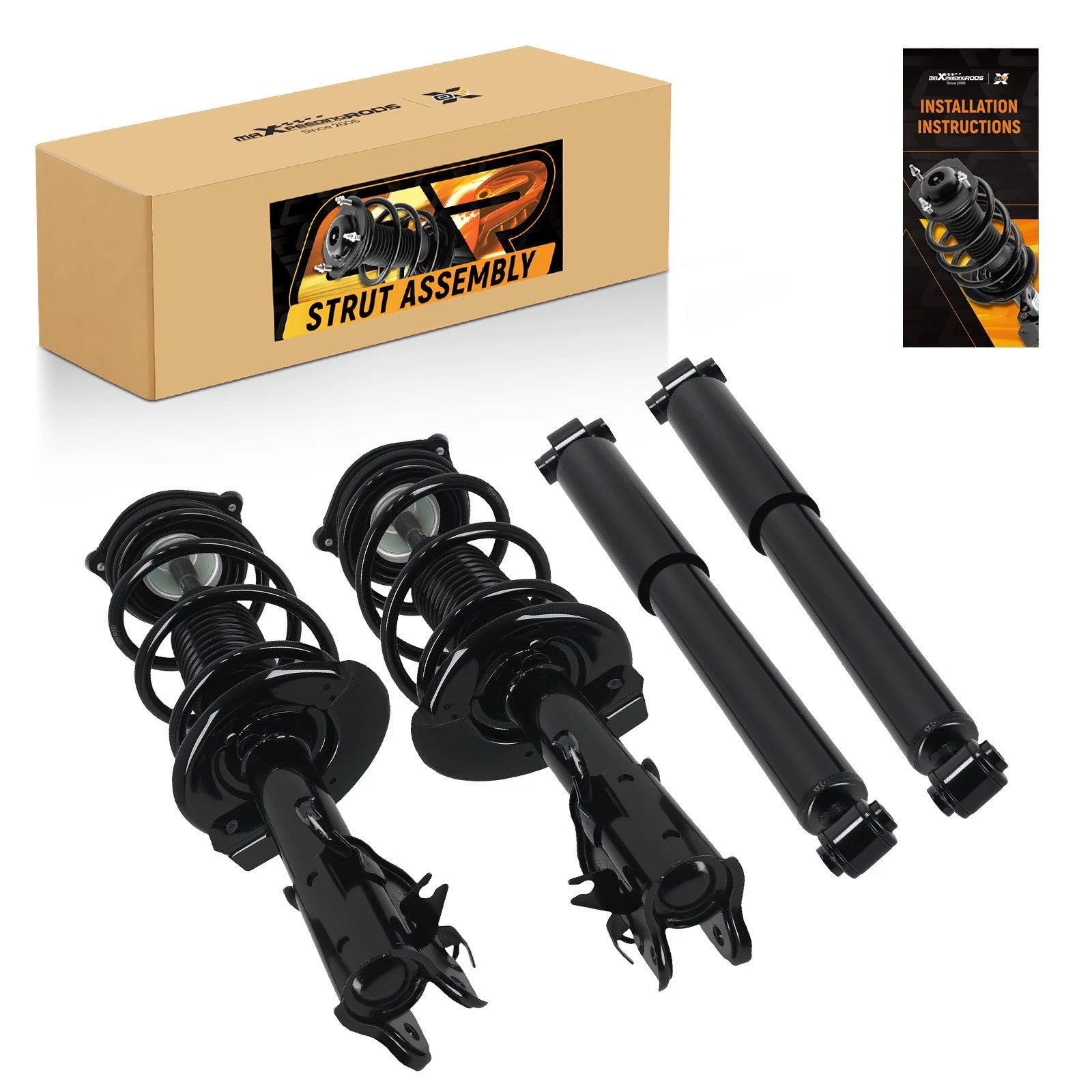 Complete Struts Set of 4 for Nissan Rogue (2012–2015)