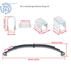 3 Leaf Spring for 4000lb Single Trailer Axle Suspension Kit