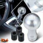 2-Piece Ball Teardrop Shift Knob for 6-Speed MT (M8 M10 M12) Silver