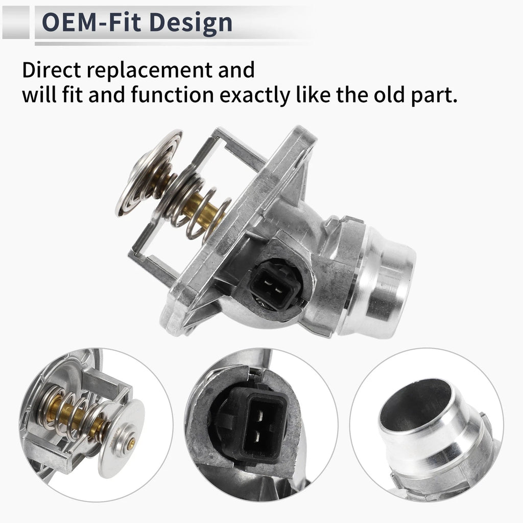 Engine Coolant Thermostat Housing Assembly for BMW X5 540i 740iL 740i (1995–2003)