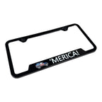 License Plate Frame Script Black Plastic Notched for Jeep Wrangler (2007–2026)