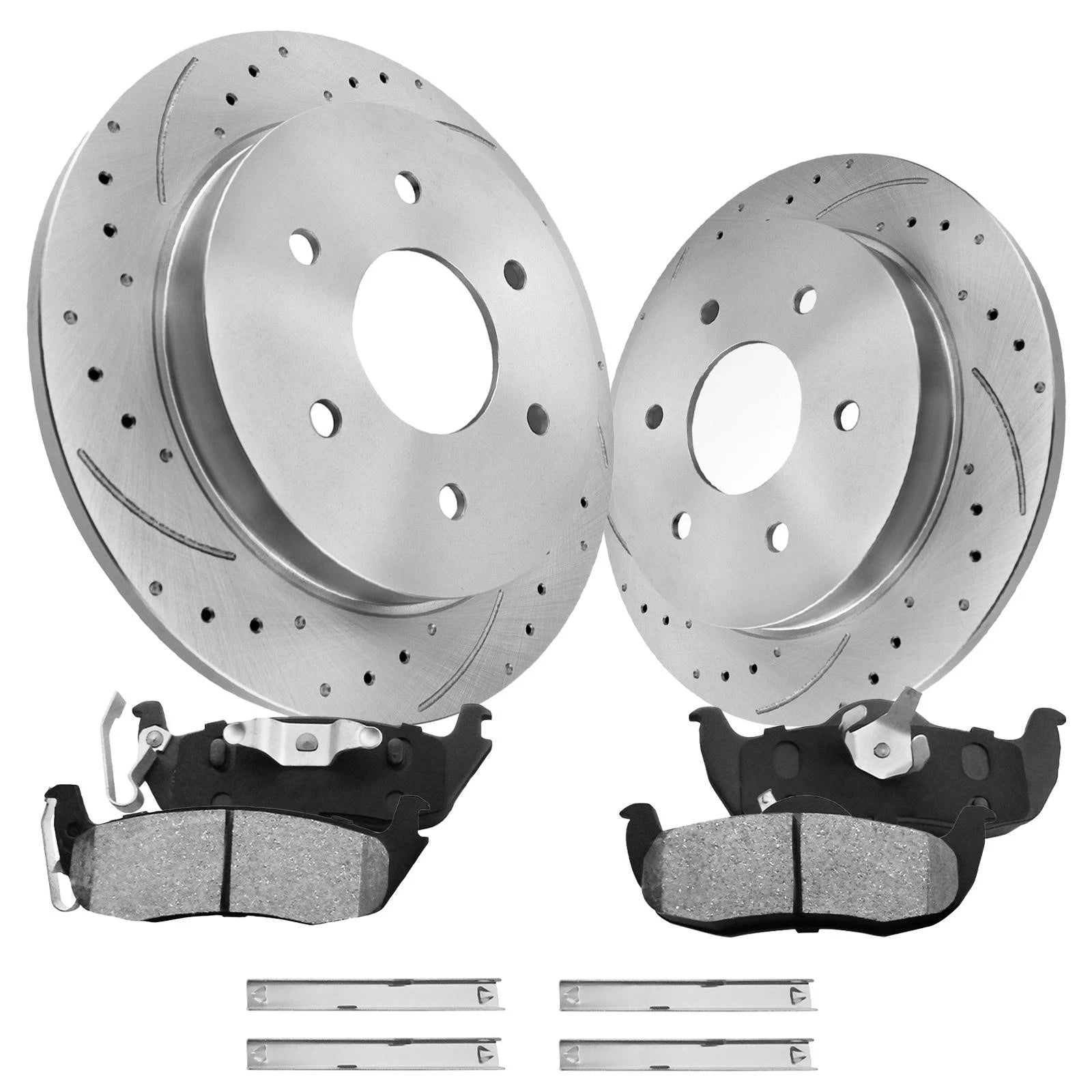 320mm Rear Disc Rotors + Brake Pads for Nissan Armada Titan QX56 (2004–2015)