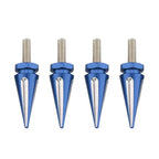 4 x Windscreen Screw Bolts Blue Spike for Harley Touring Road Glide (1998-2025)