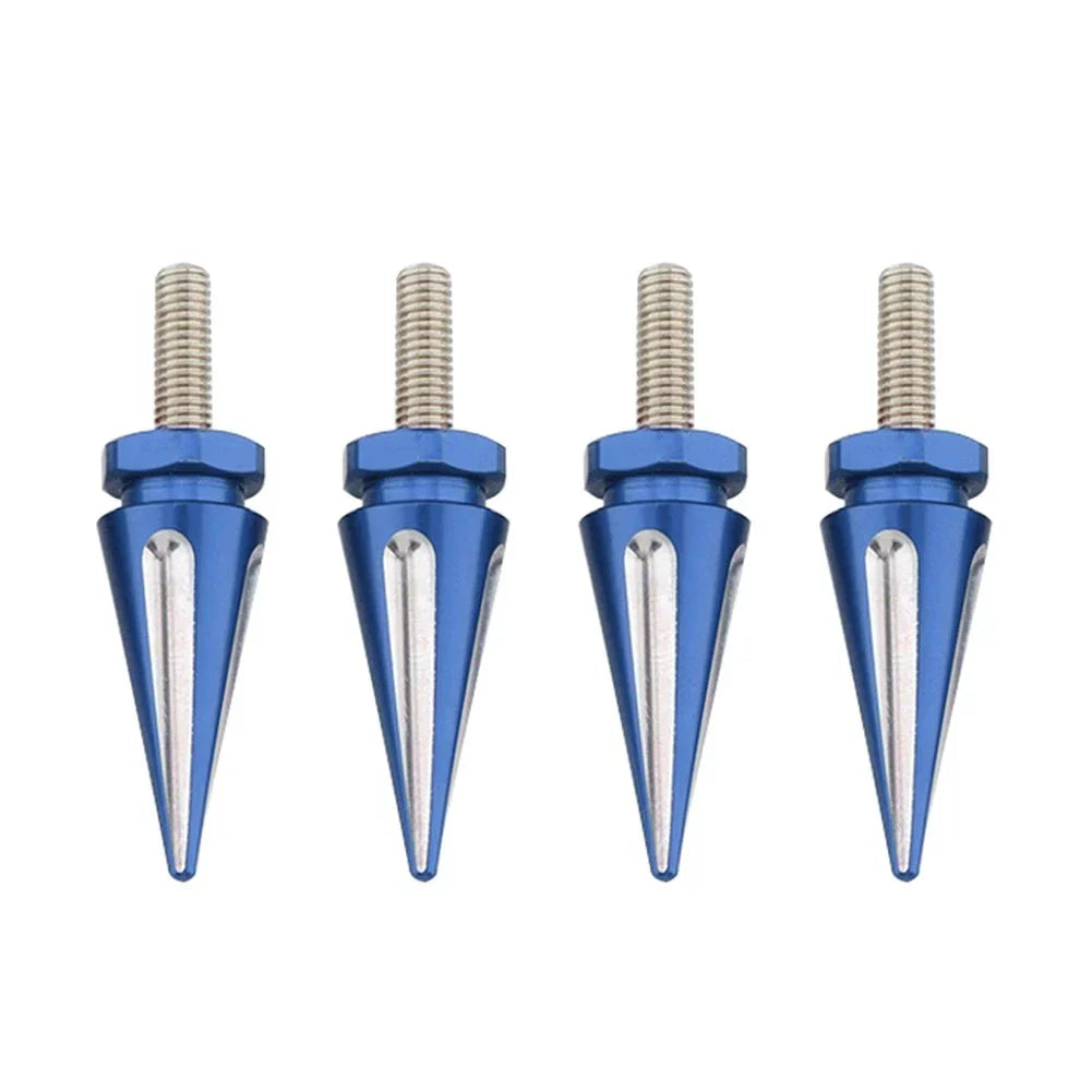 4 x Windscreen Screw Bolts Blue Spike for Harley Touring Road Glide (1998-2025)