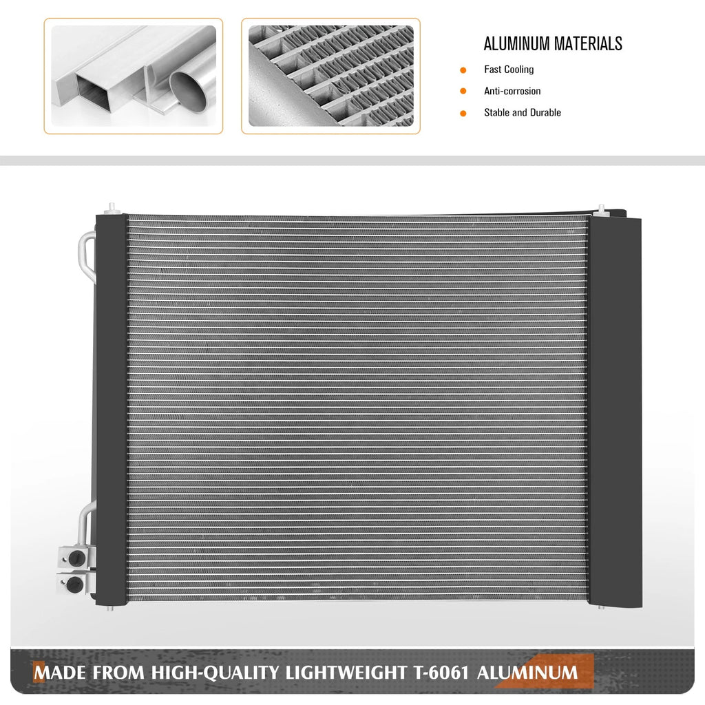 A/C Condenser for Ford E-150 E-250 E-350 E-450 (2008–2014) Aluminum Core