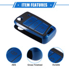 3X Remote Key Fob Case Cover for Volkswagen Golf 7, Polo (2013–2020) - Blue
