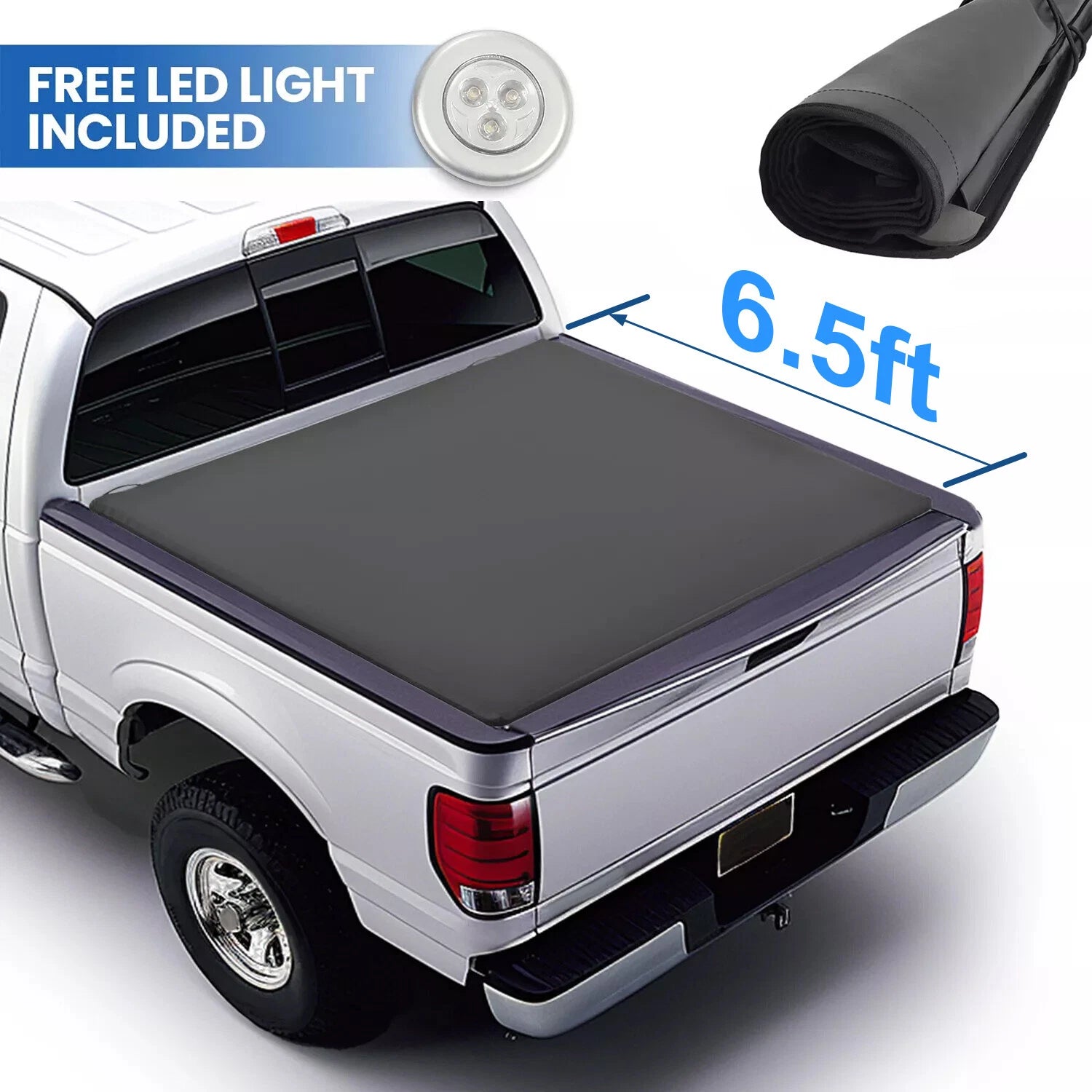 Soft Roll Up Tonneau Cover for Ford F150 F-150 Heritage (1997–2004)
