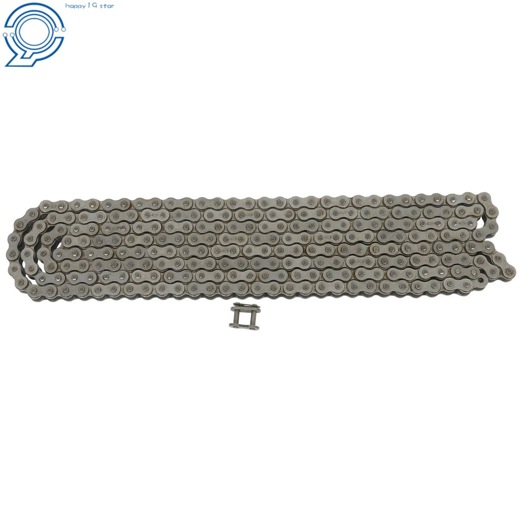 Replacement #40H Heavy Duty Roller Chain 10 Ft with 1 Link