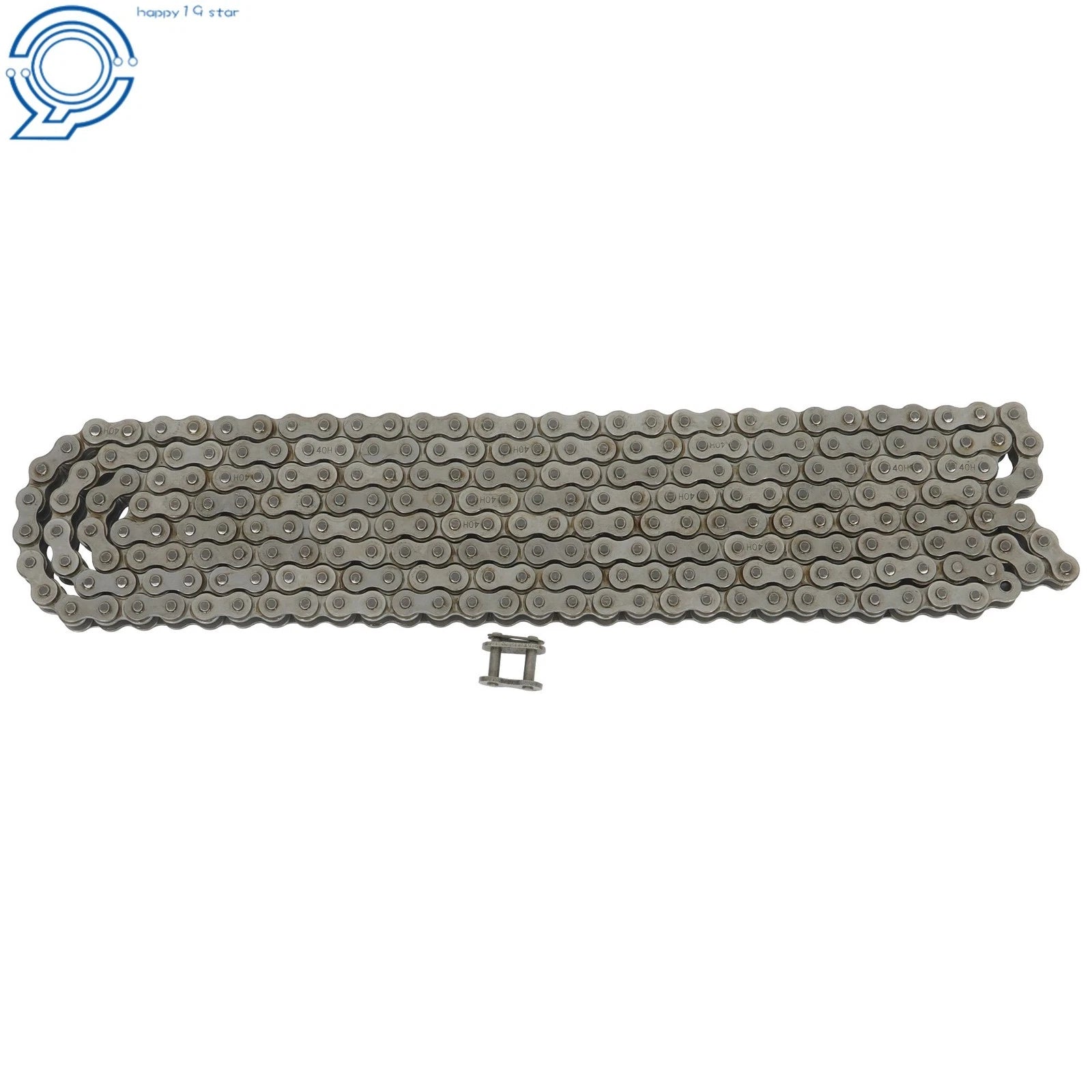 Replacement #40H Heavy Duty Roller Chain 10 Ft with 1 Link