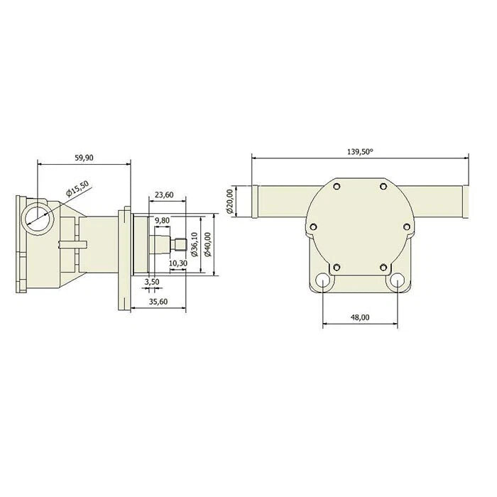 Replacement Sea Water Pump for Volvo Penta (3593654, 3580064)
