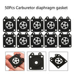 50Pcs Carburetor Diaphragm for Walbro (95-526, 95-526-9, 95-526-9-8)