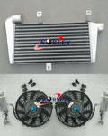 Universal 60mm Aluminum FMIC Turbo Intercooler Core 465x250x52mm + Fans