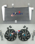 Universal 60mm Aluminum FMIC Turbo Intercooler Core 465x250x52mm + Fans