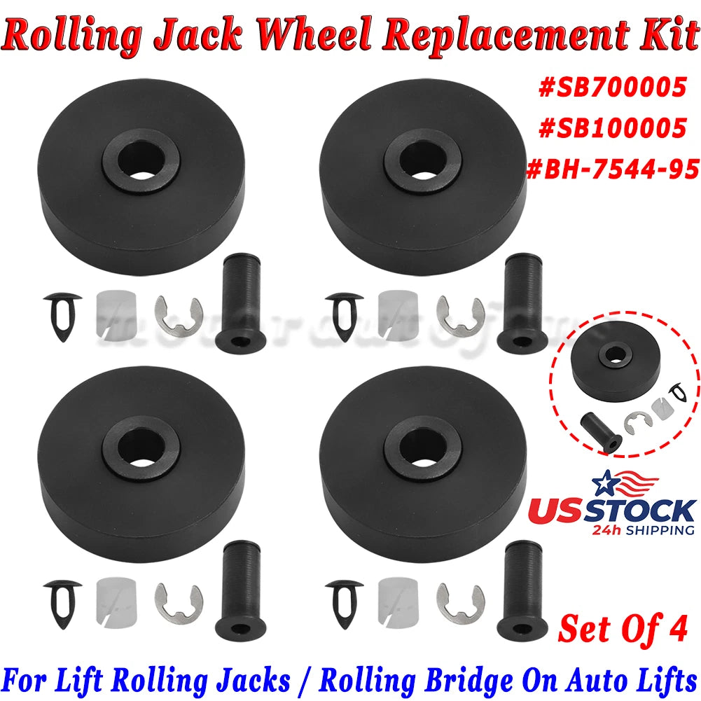 Set of 4 Wheel Kit SB700005 for Rotary Lift RJ6 RJ7 AJ6