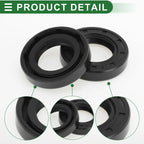 Set of 5 Oil Seal Rotary Shaft Seal NBR Rubber 20x34x7mm