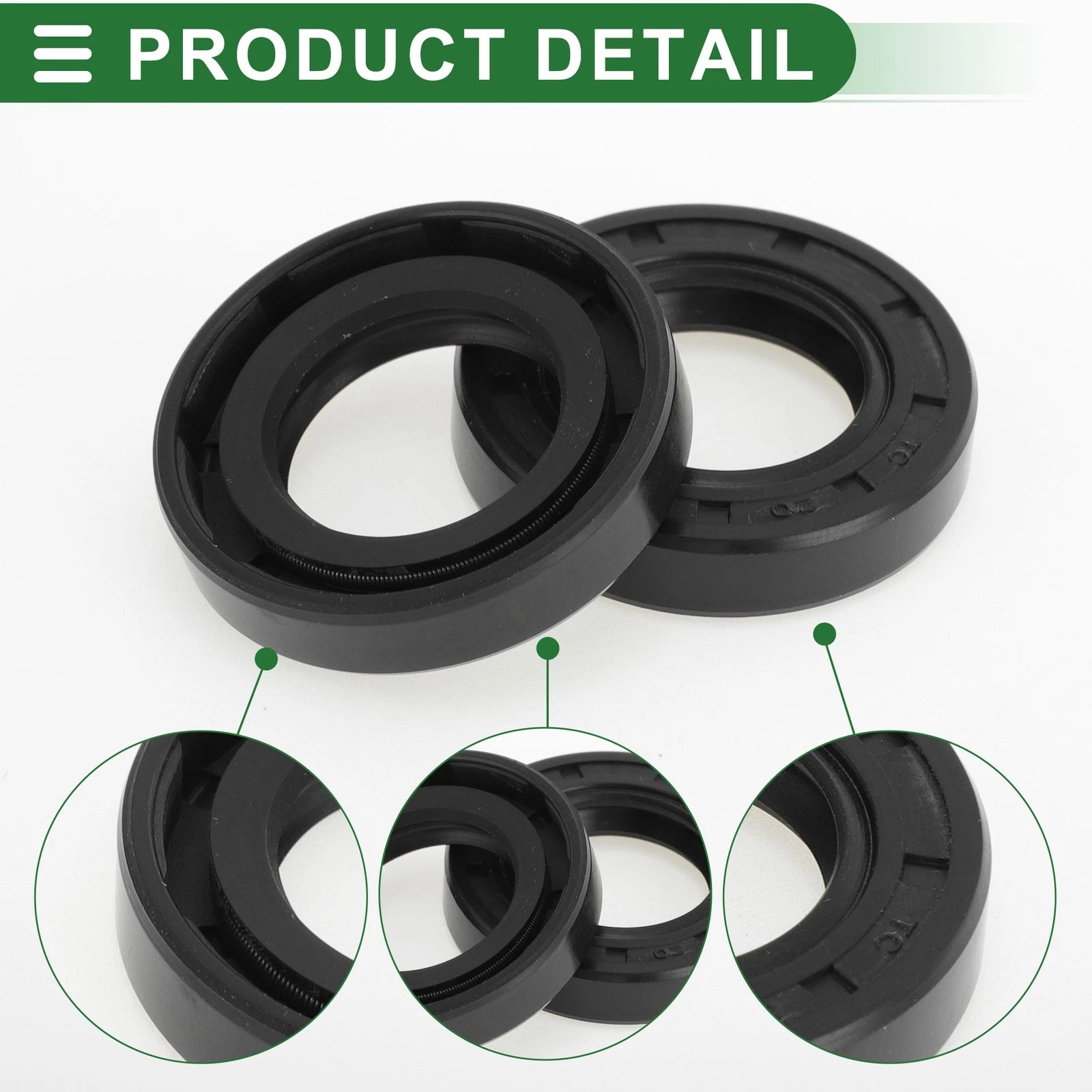 Set of 5 Oil Seal Rotary Shaft Seal NBR Rubber 20x34x7mm