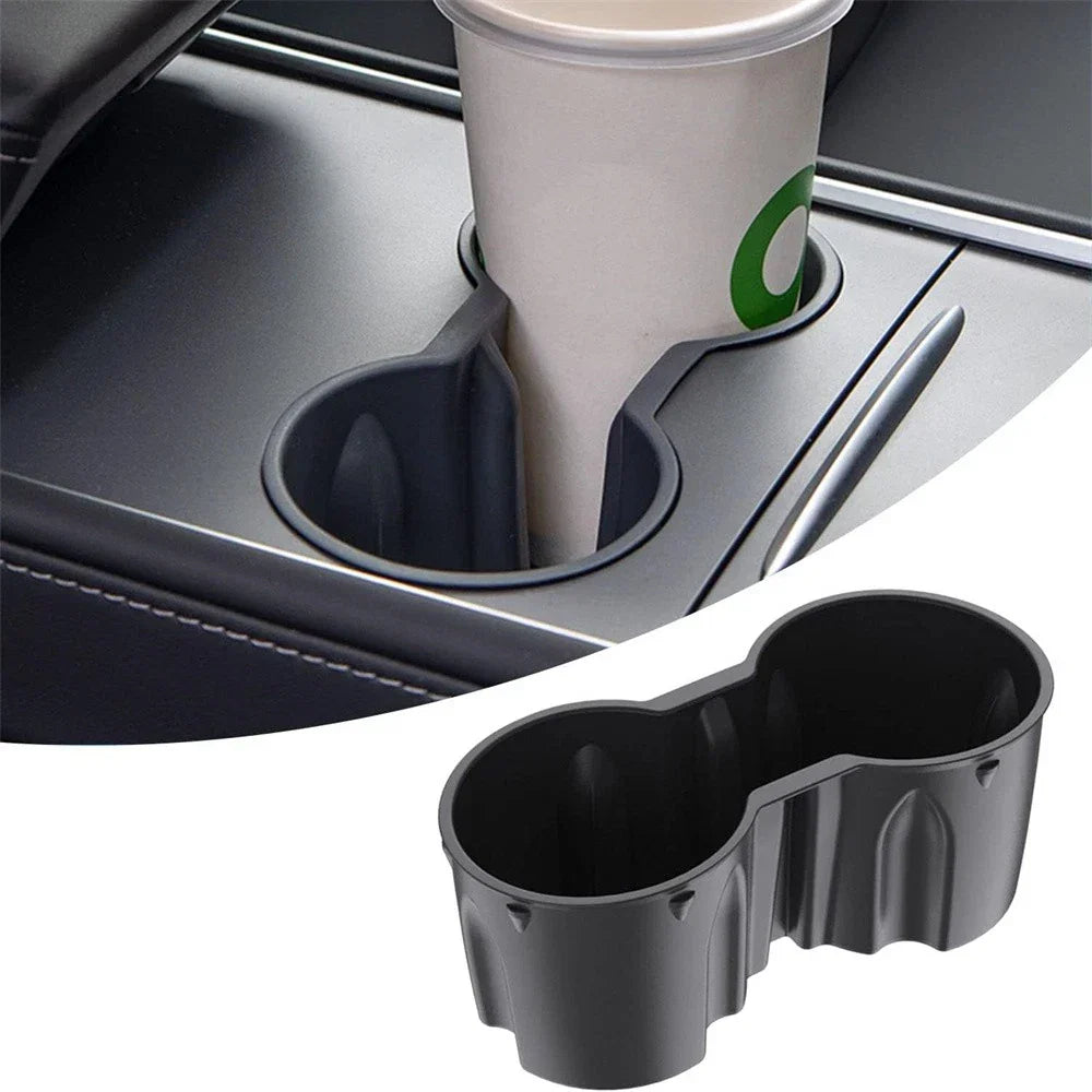 Cup Holder Insert Black for Tesla Model 3 Y (2017-2024)