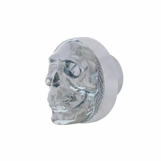 Universal 3D Dash Control Knob for Hot Rod Rat Rod Interior Chrome Skull