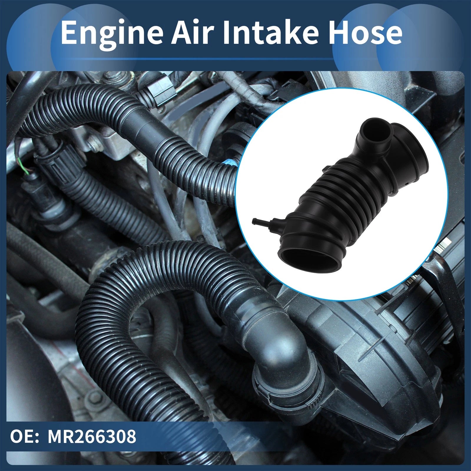 Engine Air Intake Hose for Mitsubishi Montero Sport 3.0L (1997–2003) MR266308