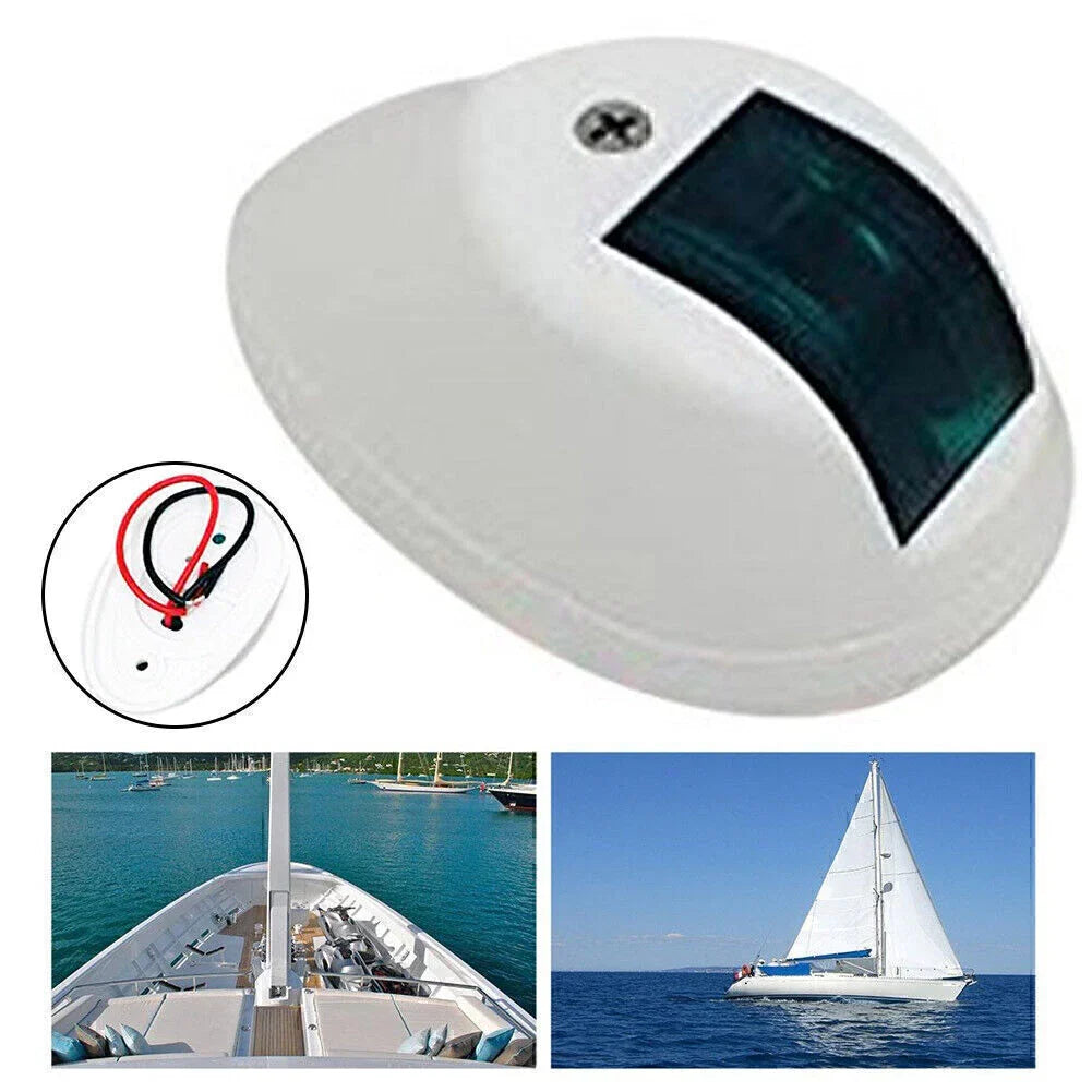 1x LED Navigation Sailing Light for Marine Boat Yacht Green